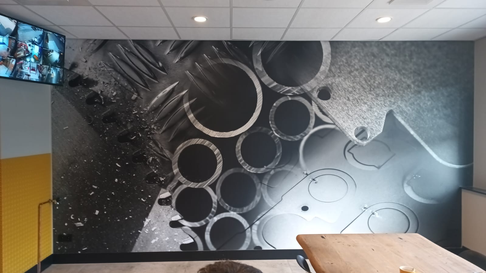 Eindresultaat naadloos fotobehang